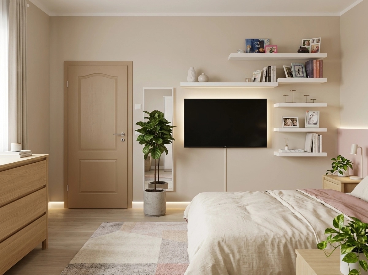 Scandinavian Bedroom design — interior photo by GenRoom AI