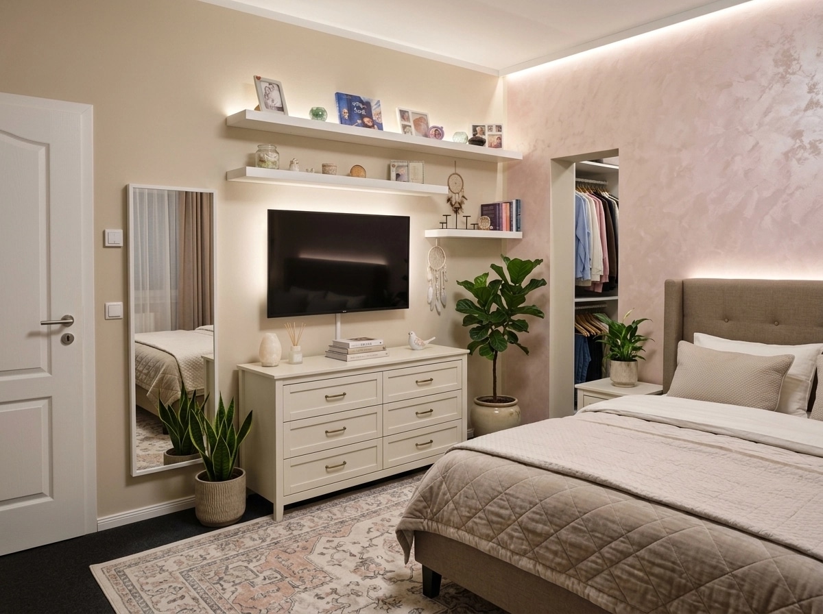 Interior design in Transitional style — Bedroom by GenRoom AI