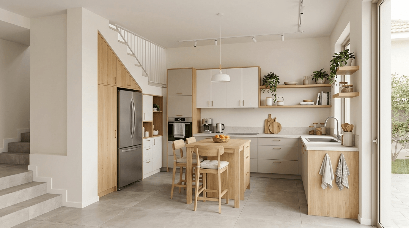 Scandinavian Kitchen design — interior photo by GenRoom AI
