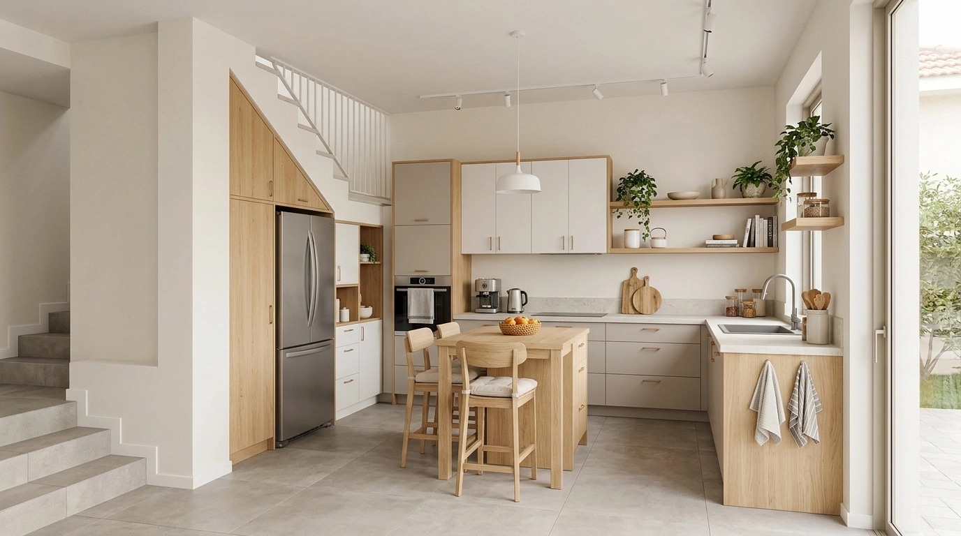 Interior design in Scandinavian style — Kitchen by GenRoom AI
