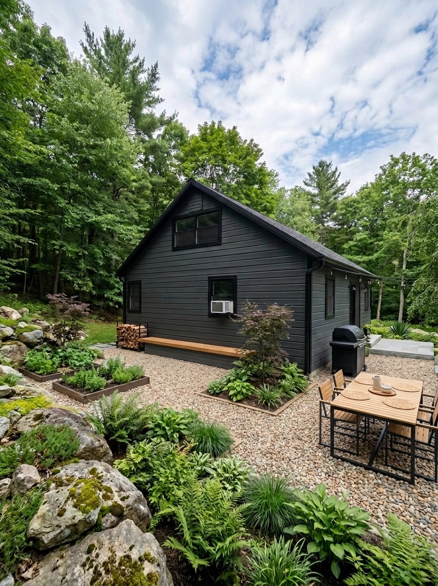 Landscape design in Scandinavian Garden style — Yard by GenRoom AI