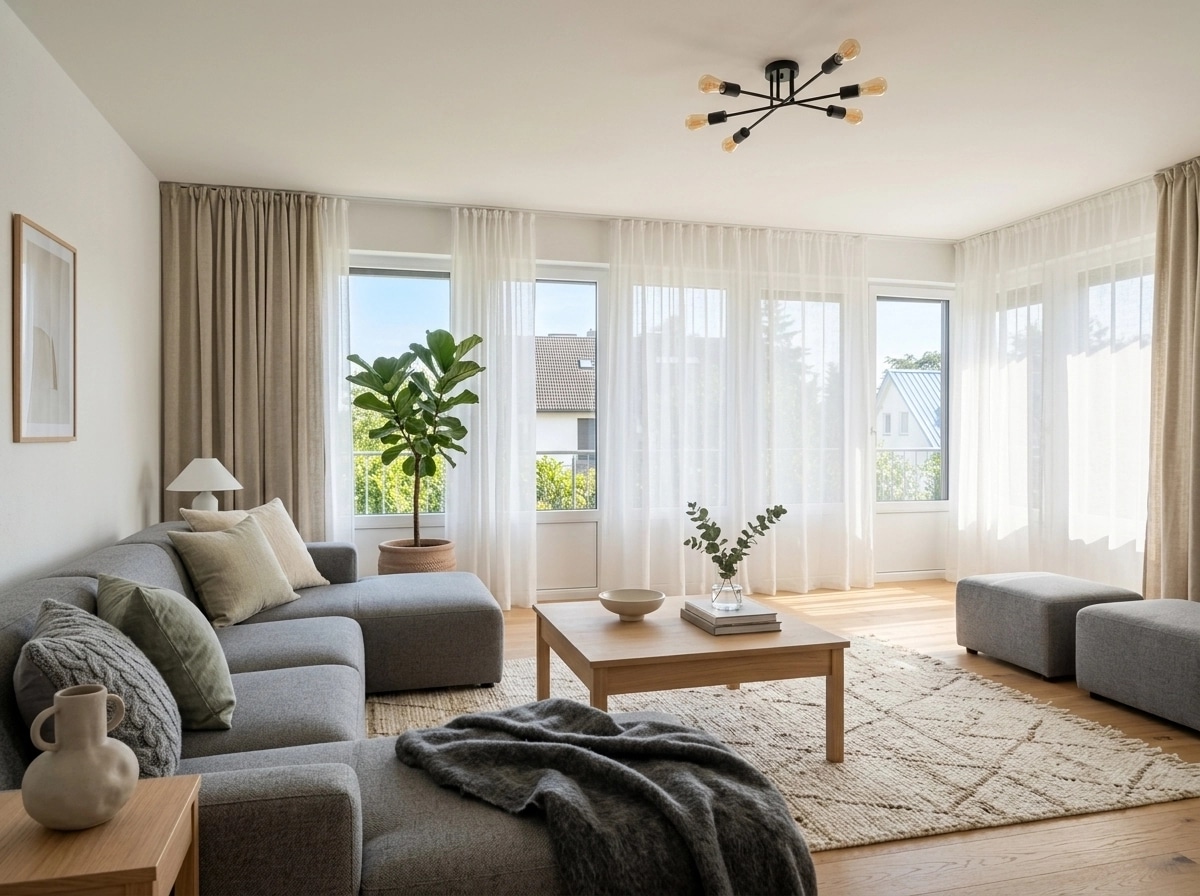 Scandinavian Living Room design — interior photo by GenRoom AI