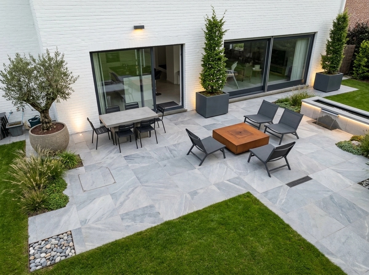 Landscape design in Minimalist Yard style — Yard by GenRoom AI