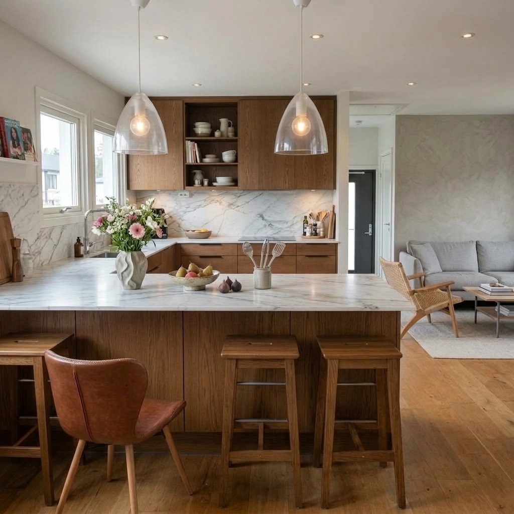 Interior design in Scandinavian style — Living Room by GenRoom AI