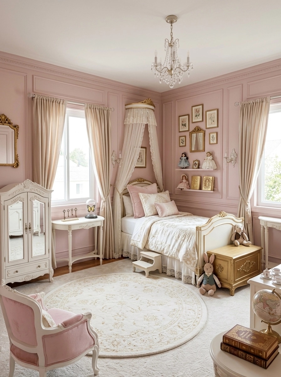 Interior design in Neoclassic style — Kids Room by GenRoom AI