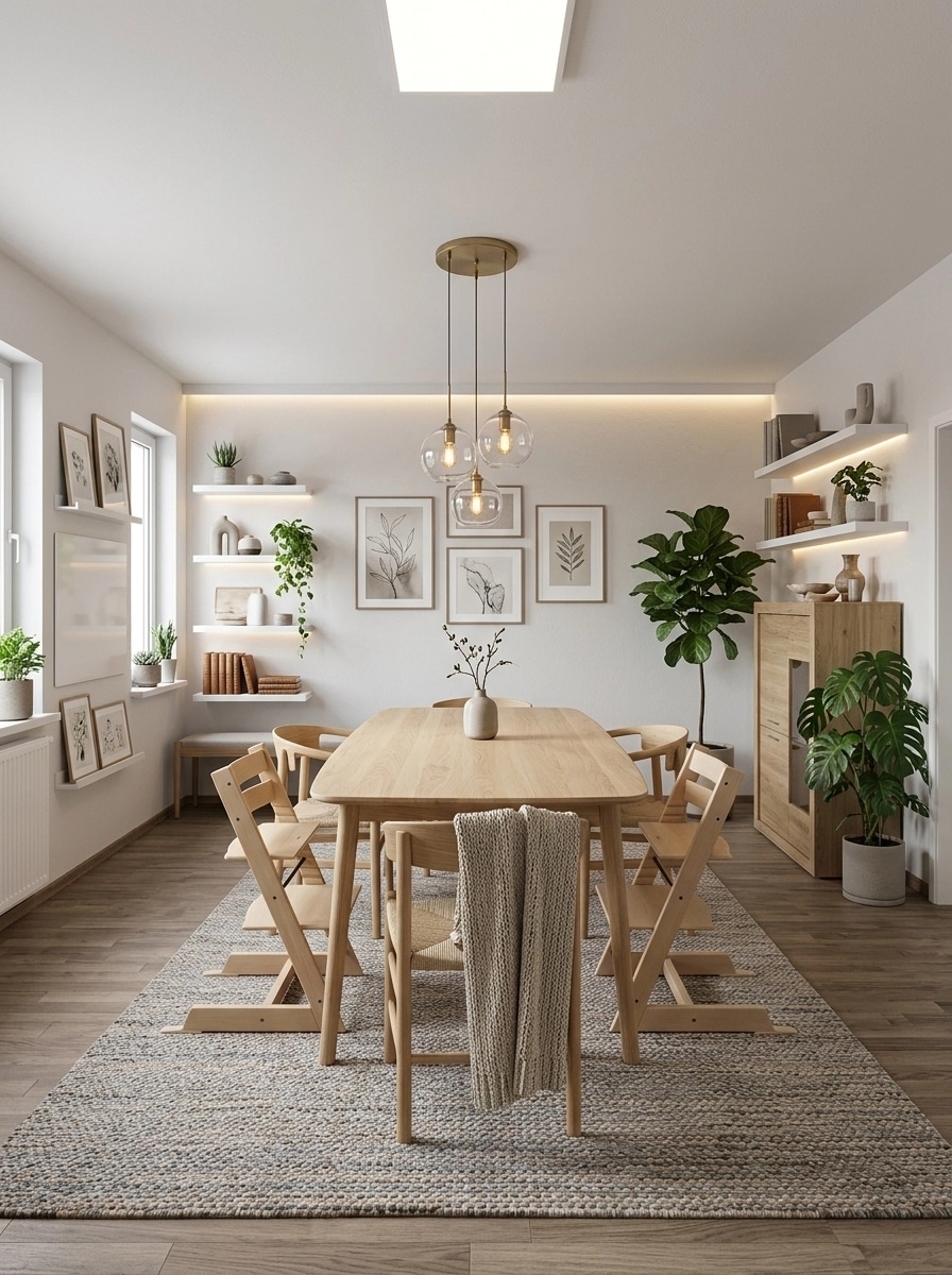 Interior design in Scandinavian style — dining_room by GenRoom AI
