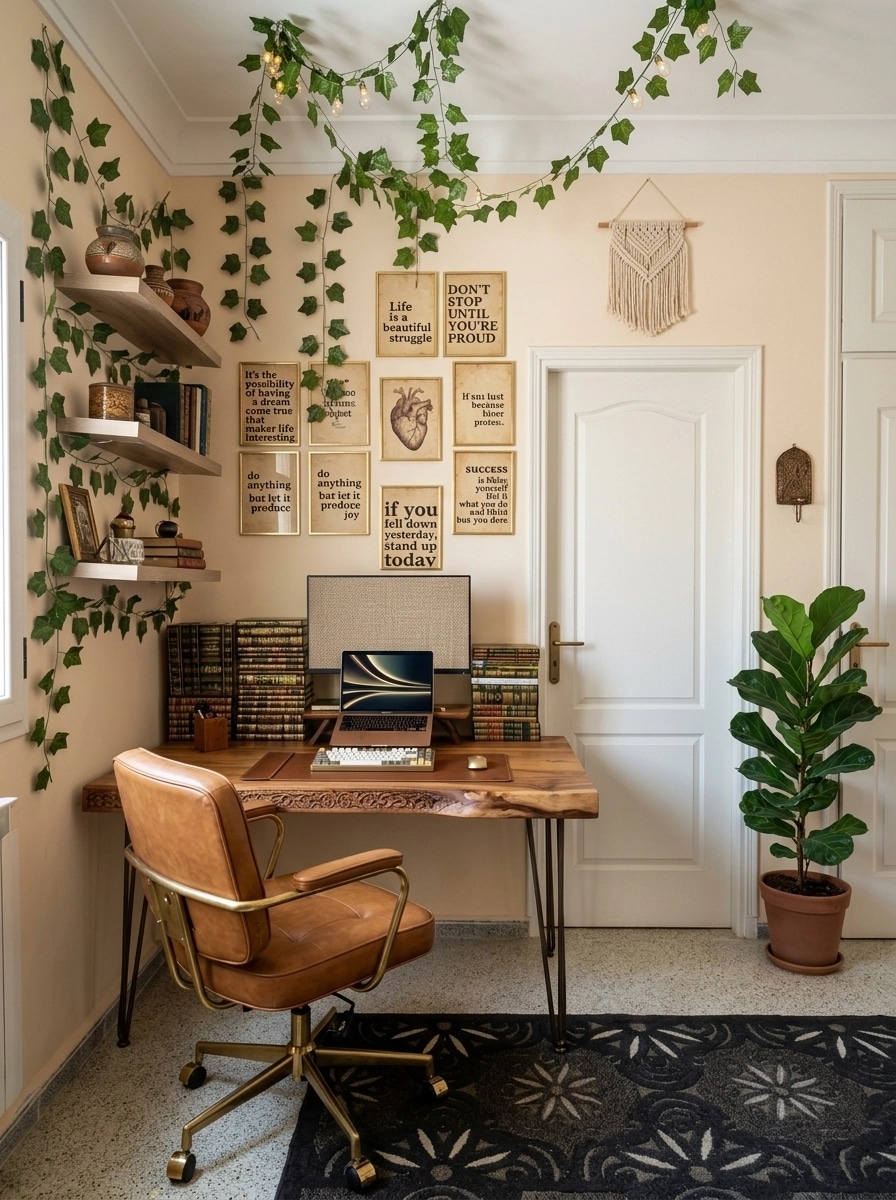 Bohemian Office design — interior photo by GenRoom AI