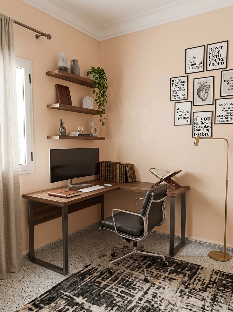 Office interior in Contemporary style — photo by GenRoom AI