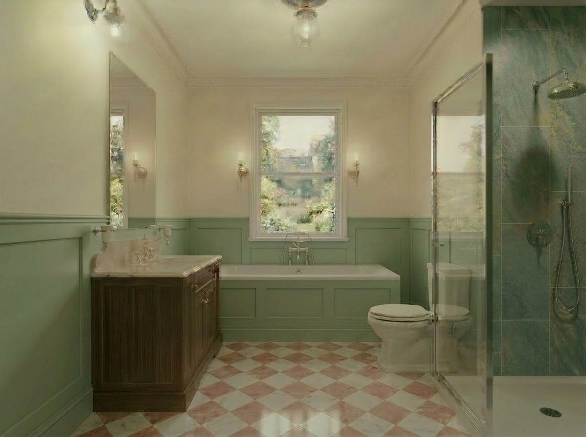 Bathroom interior in Classic style — photo by GenRoom AI