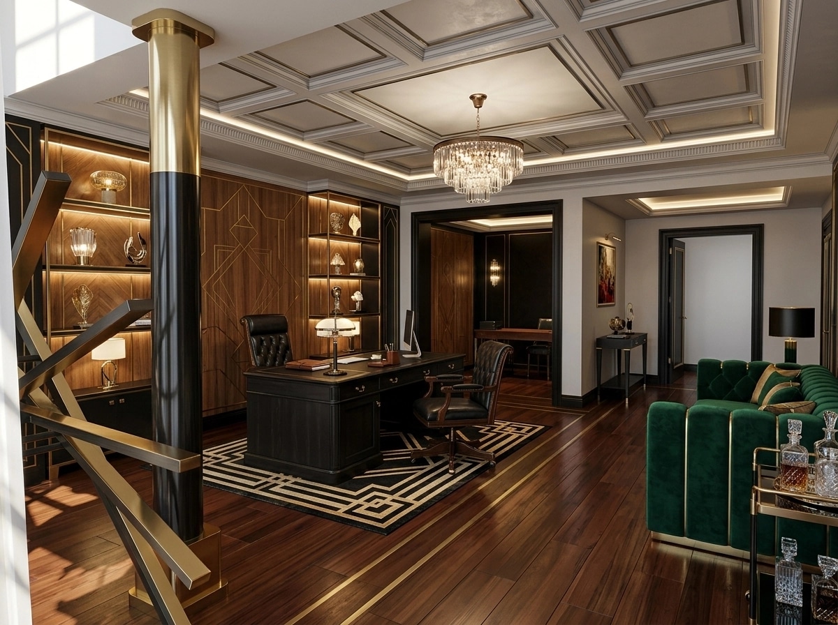 Art Deco Office design — interior photo by GenRoom AI