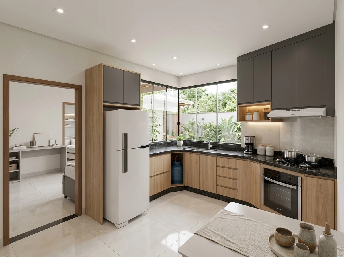 Kitchen interior in no_style style — photo by GenRoom AI