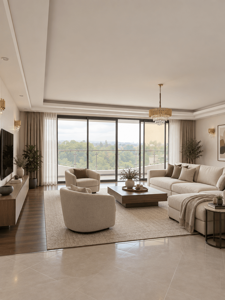 Minimalism Living Room design — interior photo by GenRoom AI