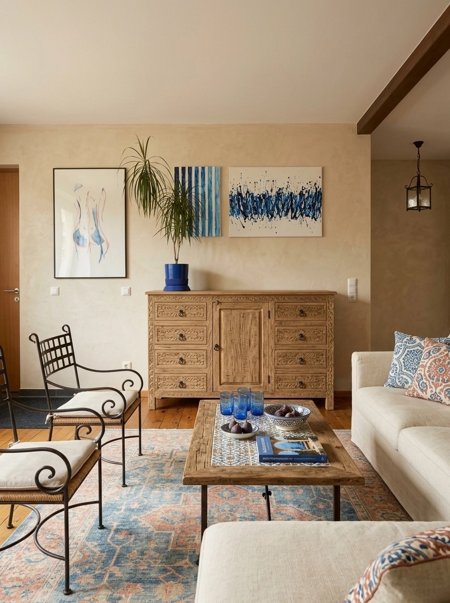 Interior design in Mediterranean style — Living Room by GenRoom AI