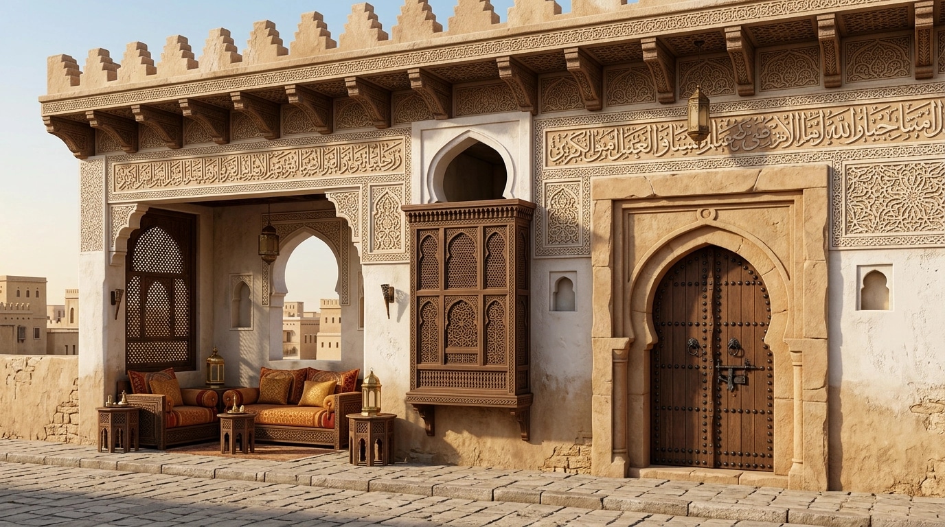 Arabian Facade Facade design — facade photo by GenRoom AI