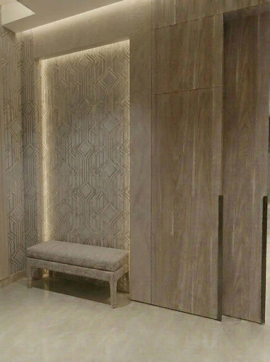 Hallway interior in Contemporary style — photo by GenRoom AI