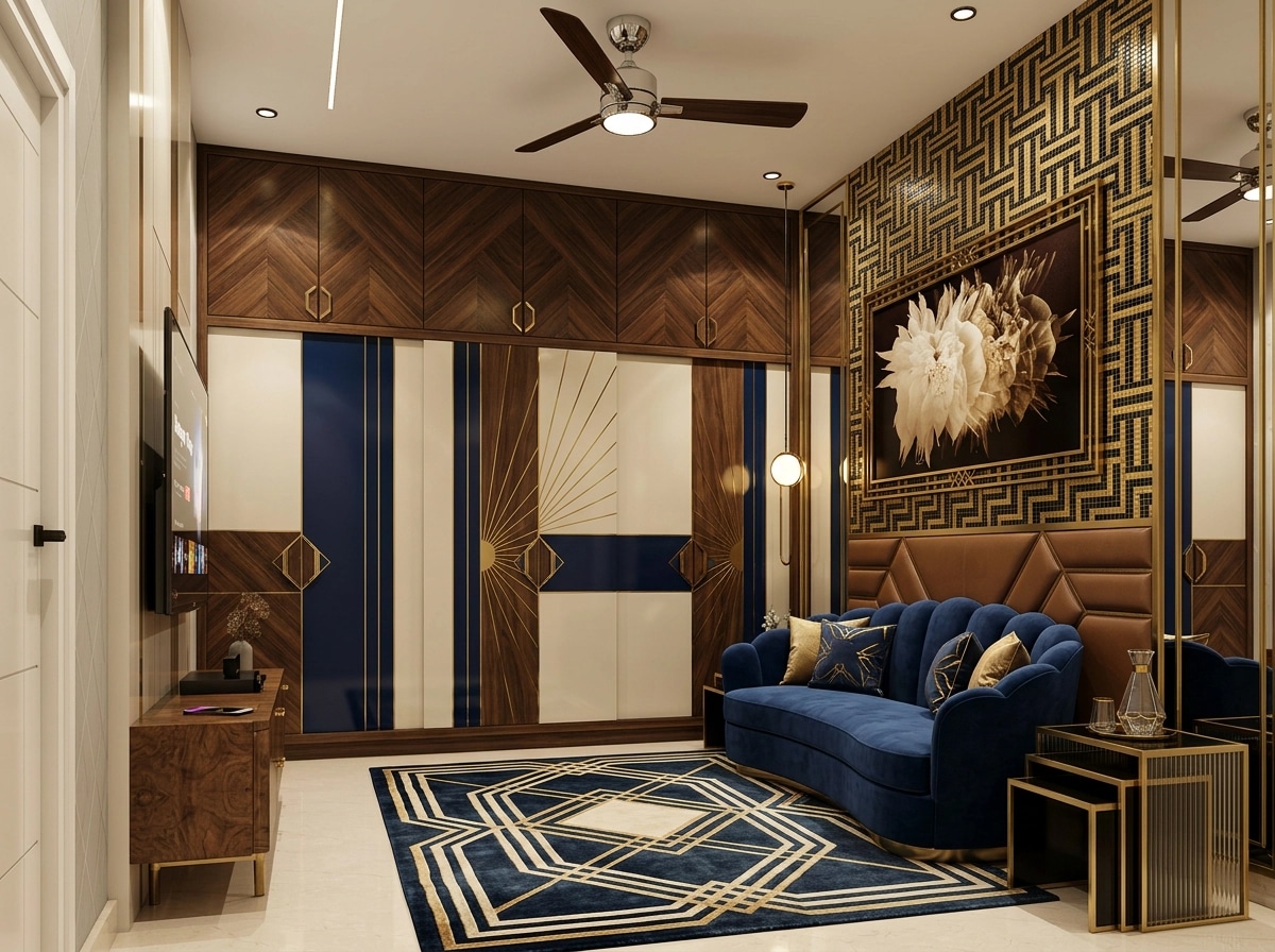 Art Deco Bedroom design — interior photo by GenRoom AI