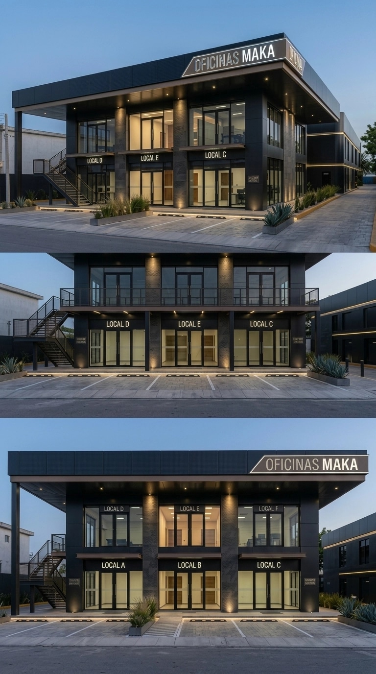 Hi-Tech Facade Facade design — facade photo by GenRoom AI
