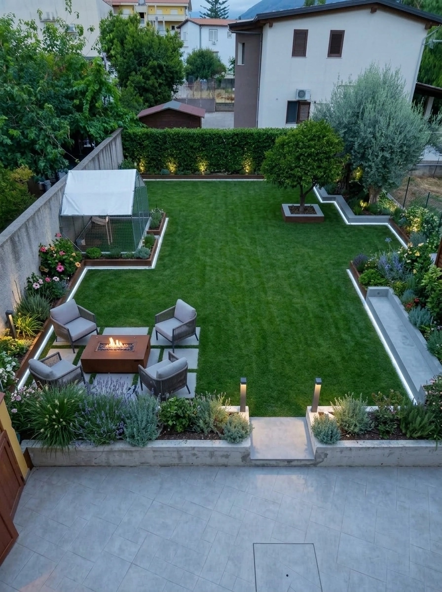Landscape design in Contemporary Yard style — Yard by GenRoom AI
