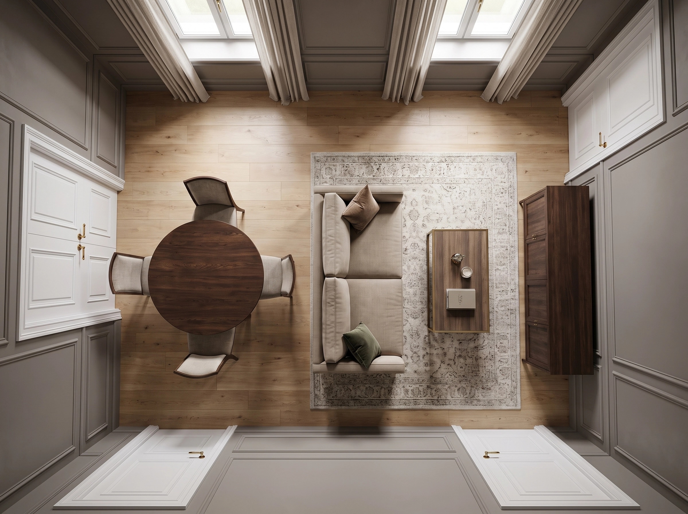 Interior design in Transitional style — Living Room by GenRoom AI