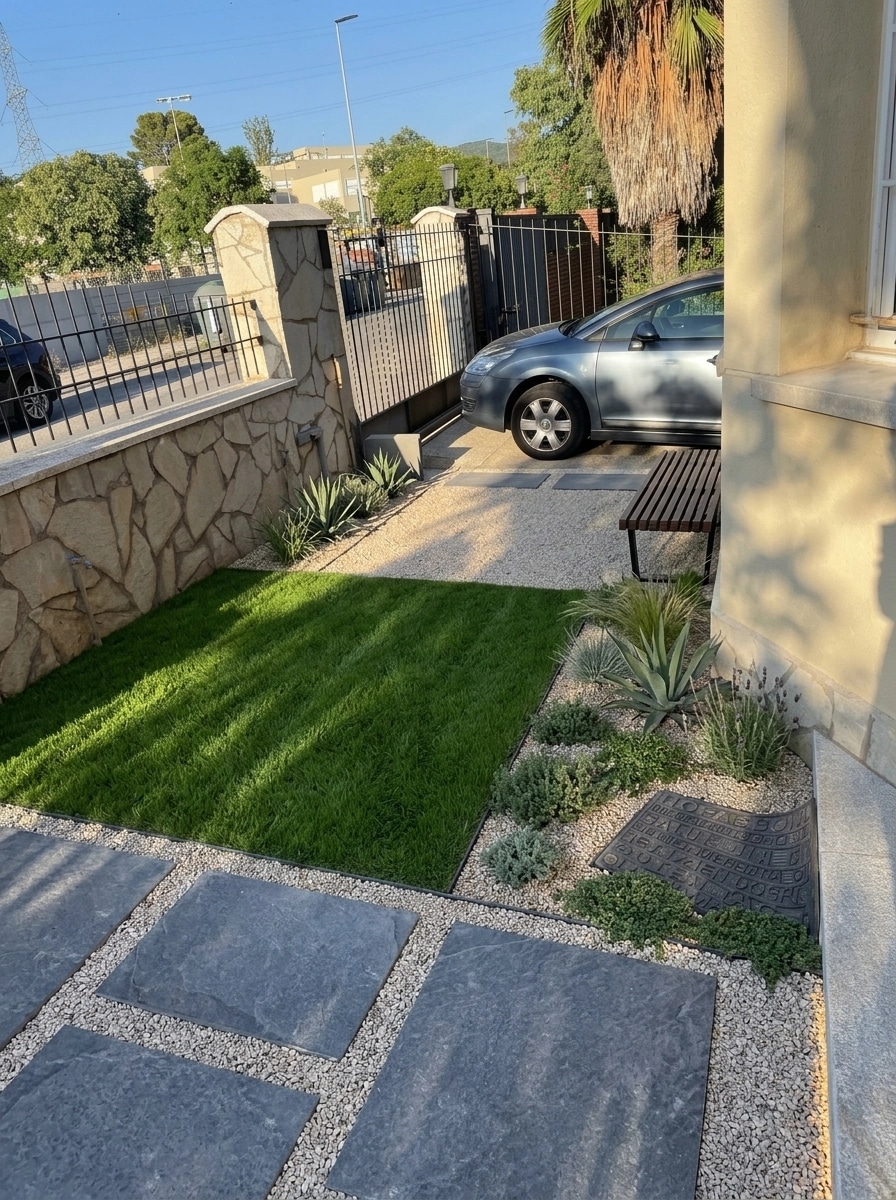 Landscape design in Contemporary Yard style — Yard by GenRoom AI