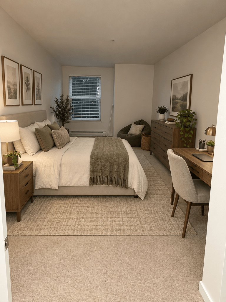 Interior design in Transitional style — Bedroom by GenRoom AI