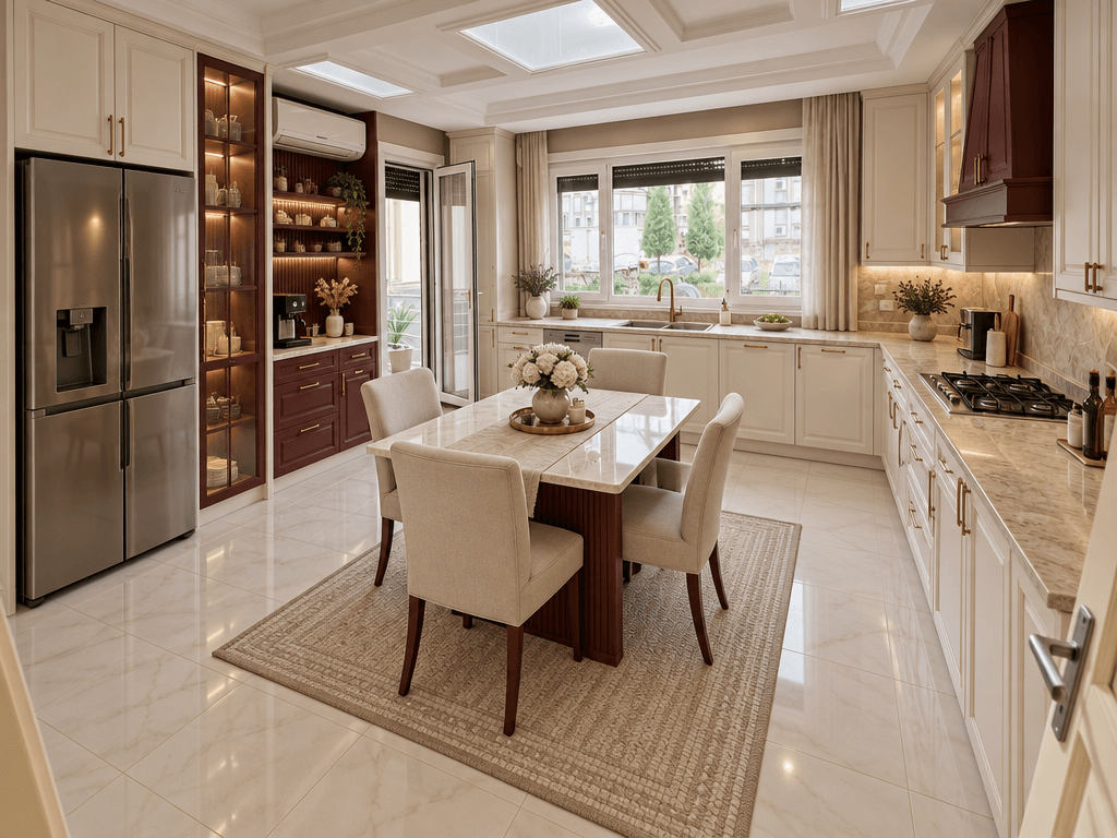 Neoclassic Kitchen design — interior photo by GenRoom AI