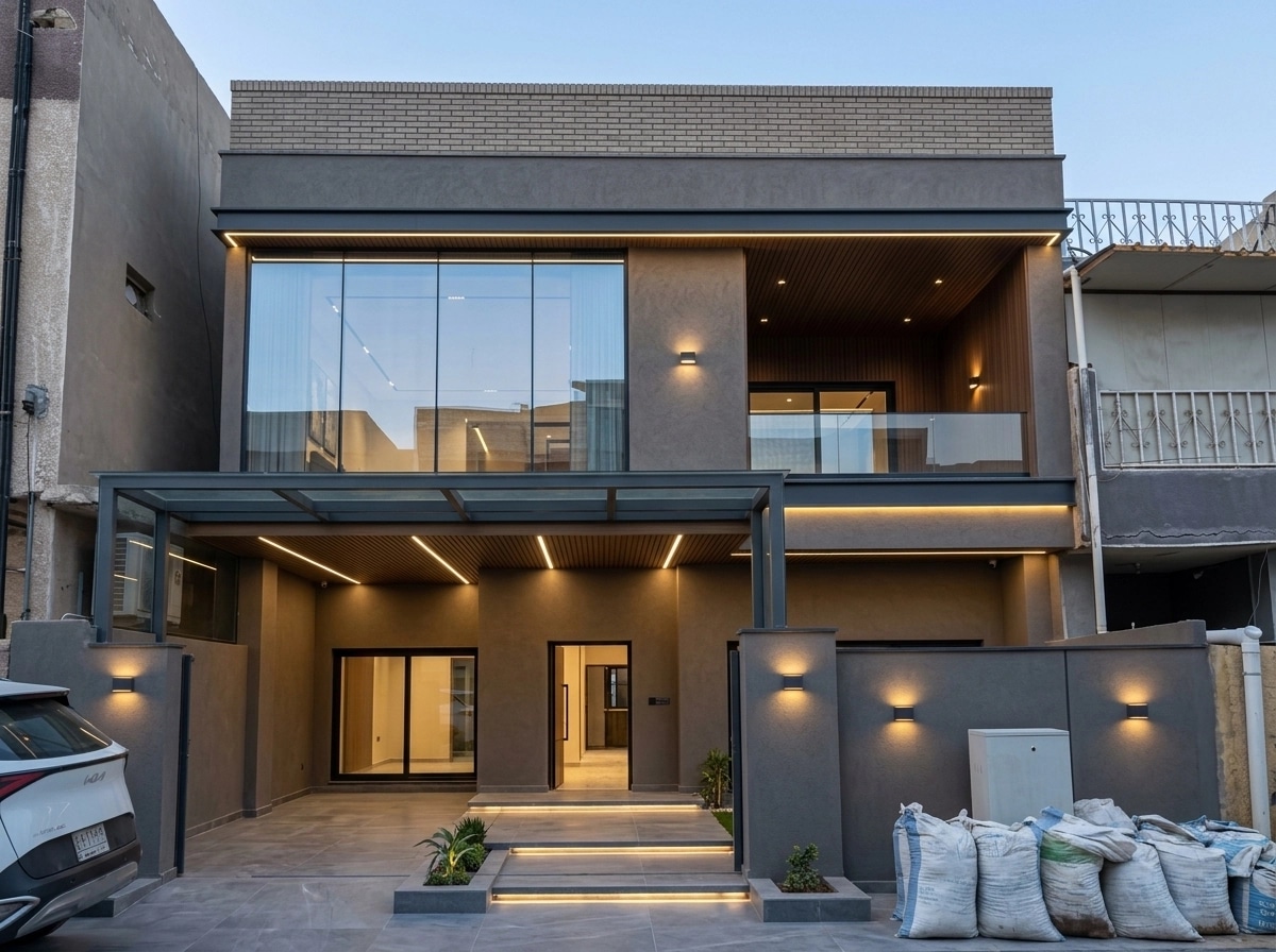 Contemporary Facade Facade design — facade photo by GenRoom AI
