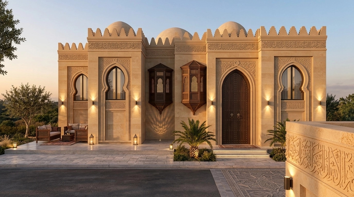 Arabian Facade Facade design — facade photo by GenRoom AI