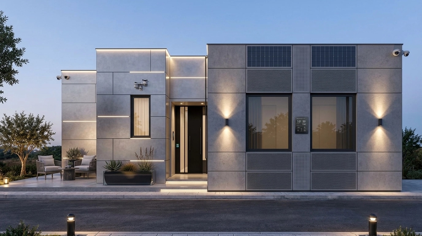 Hi-Tech Facade Facade design — facade photo by GenRoom AI