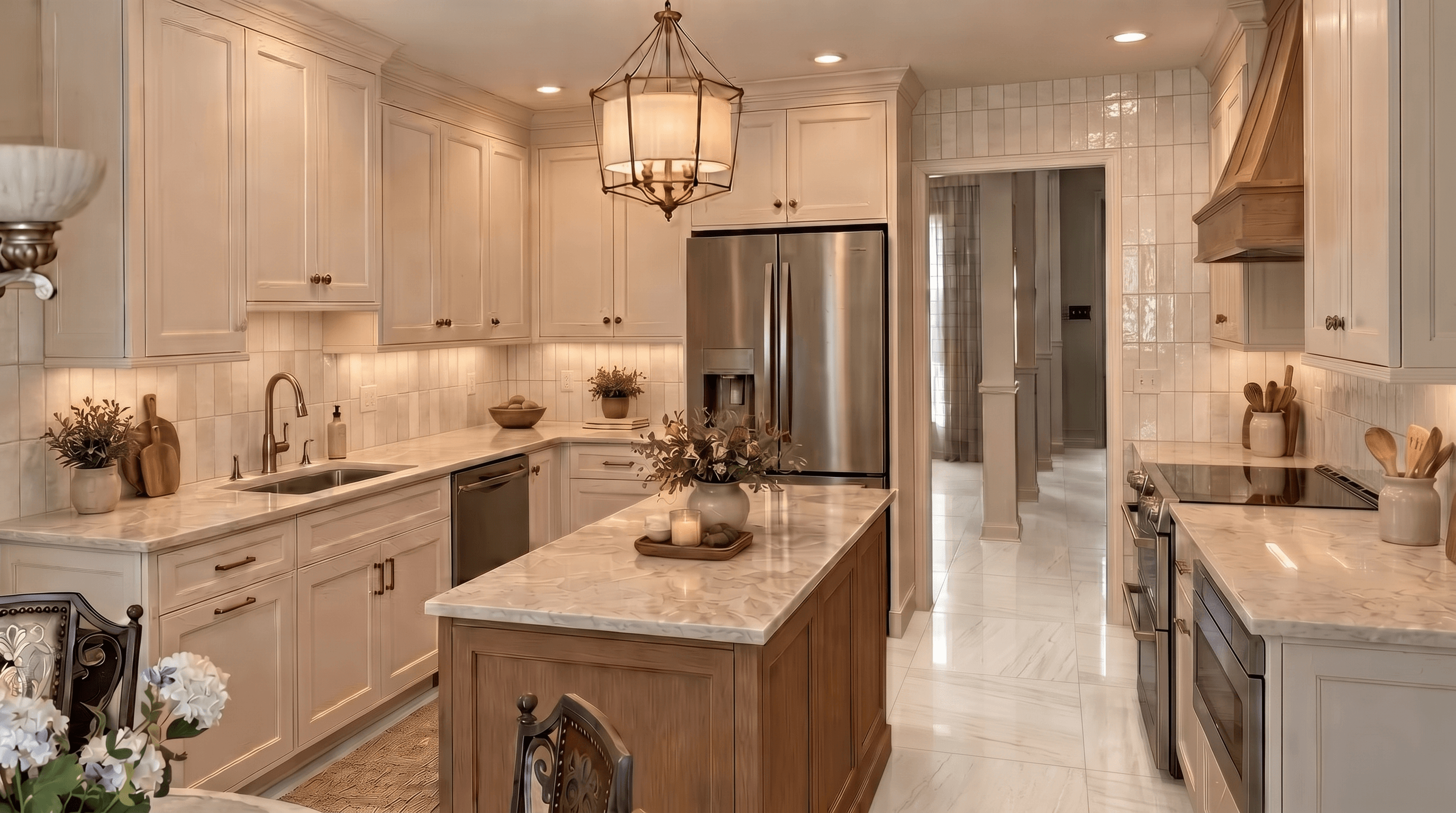 Kitchen interior in Classic style — photo by GenRoom AI