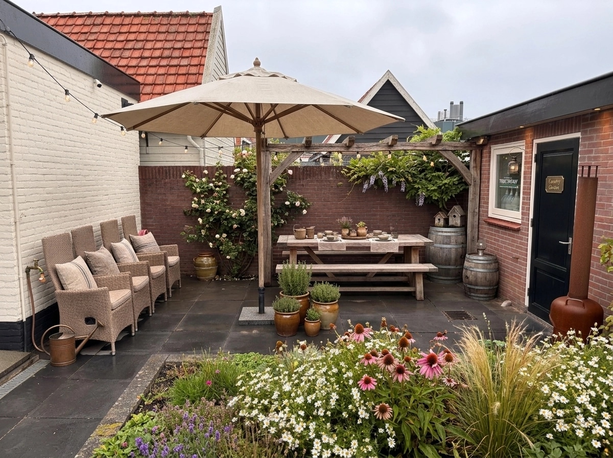 Country Rustic Garden Yard design — yard photo by GenRoom AI