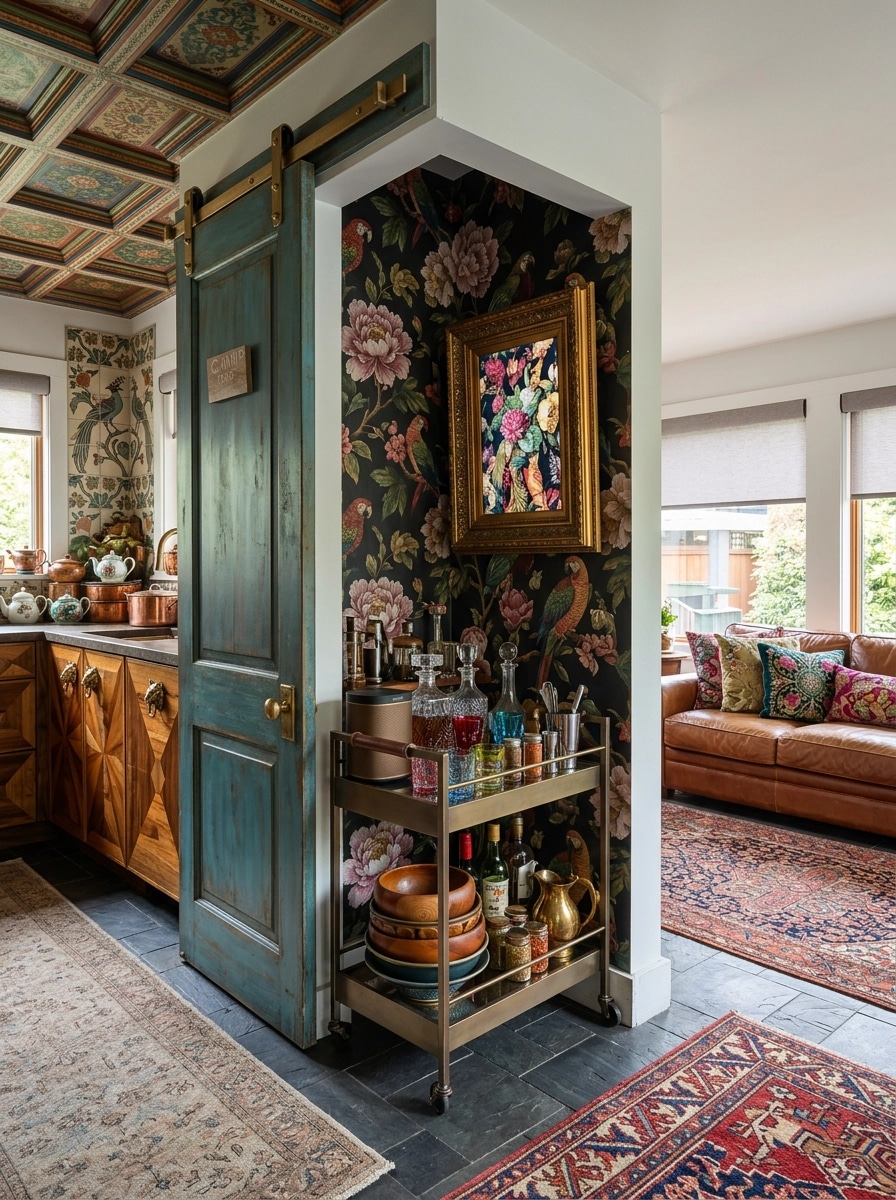 Kitchen interior in Maximalist style — photo by GenRoom AI