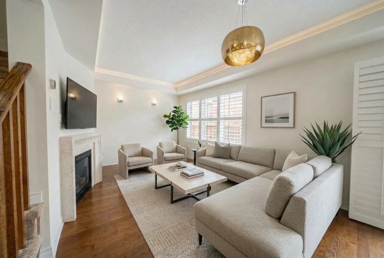 Transitional Living Room design — interior photo by GenRoom AI