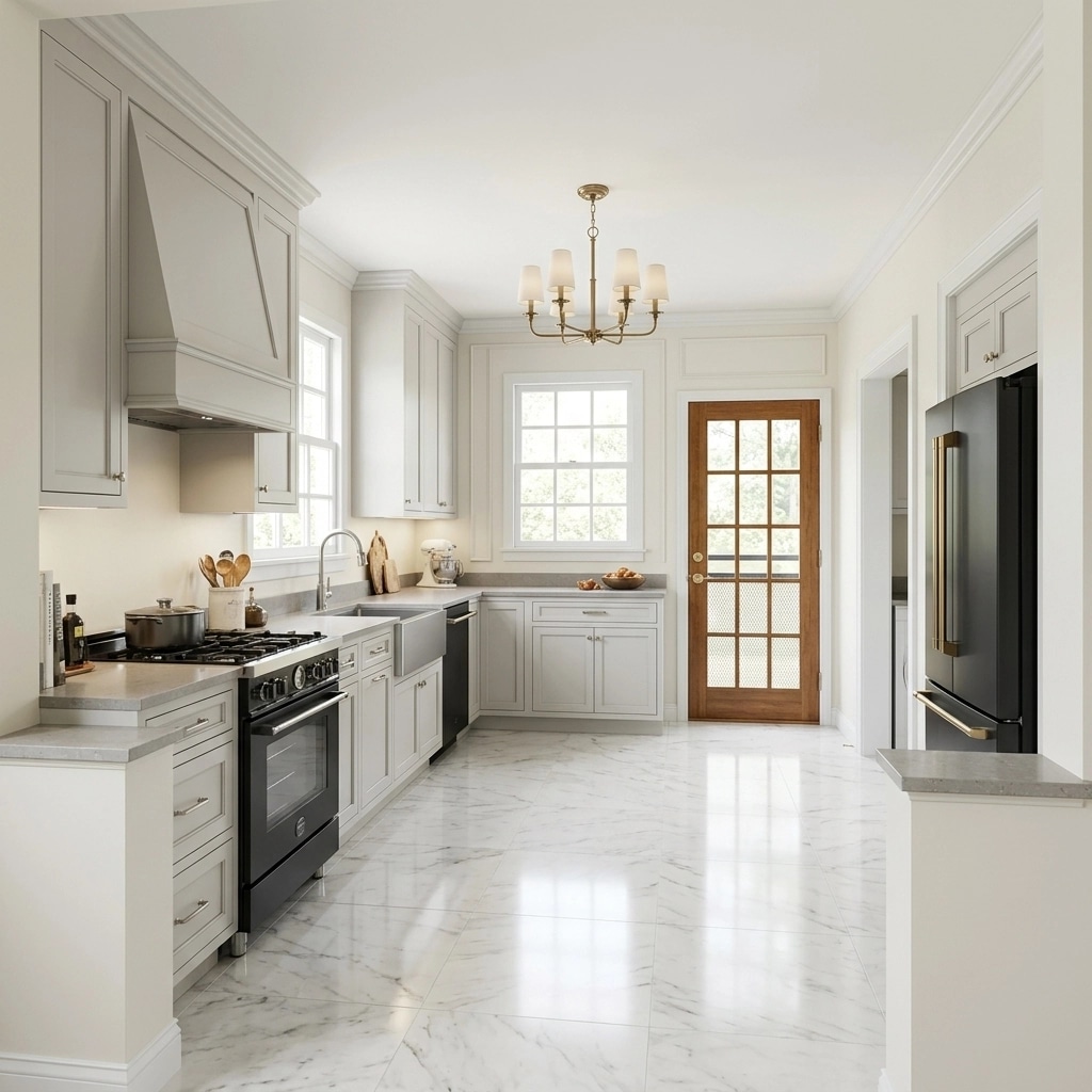 Interior design in Transitional style — Kitchen by GenRoom AI