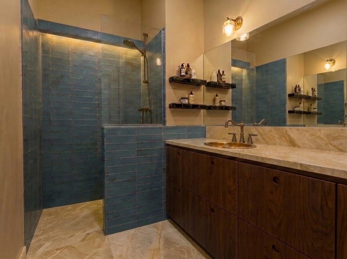 Bathroom interior in no_style style — photo by GenRoom AI