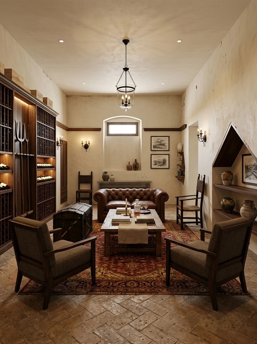 Tuscan Living Room design — interior photo by GenRoom AI