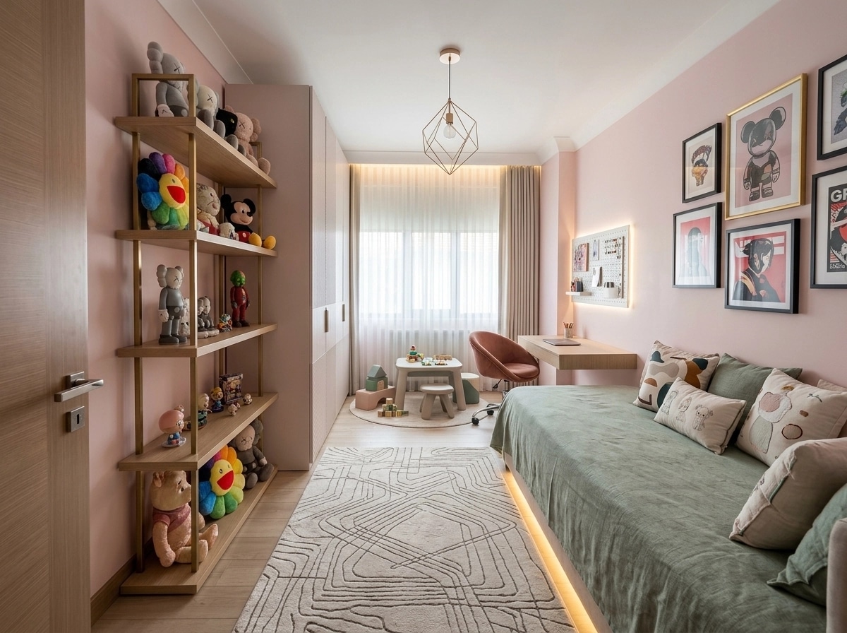Contemporary Quarto Infantil design — interior photo by GenRoom AI