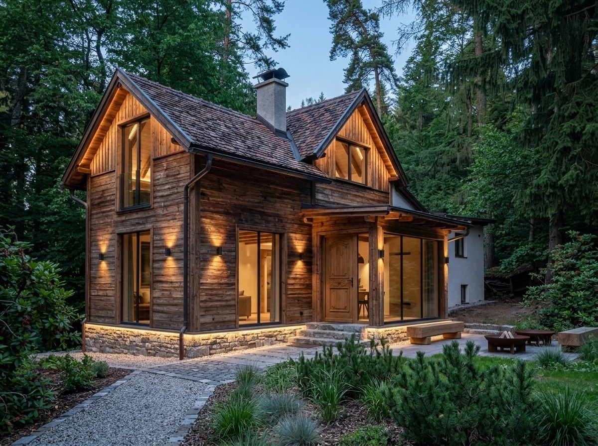 Facade design in Chalet Facade style — photo by GenRoom AI