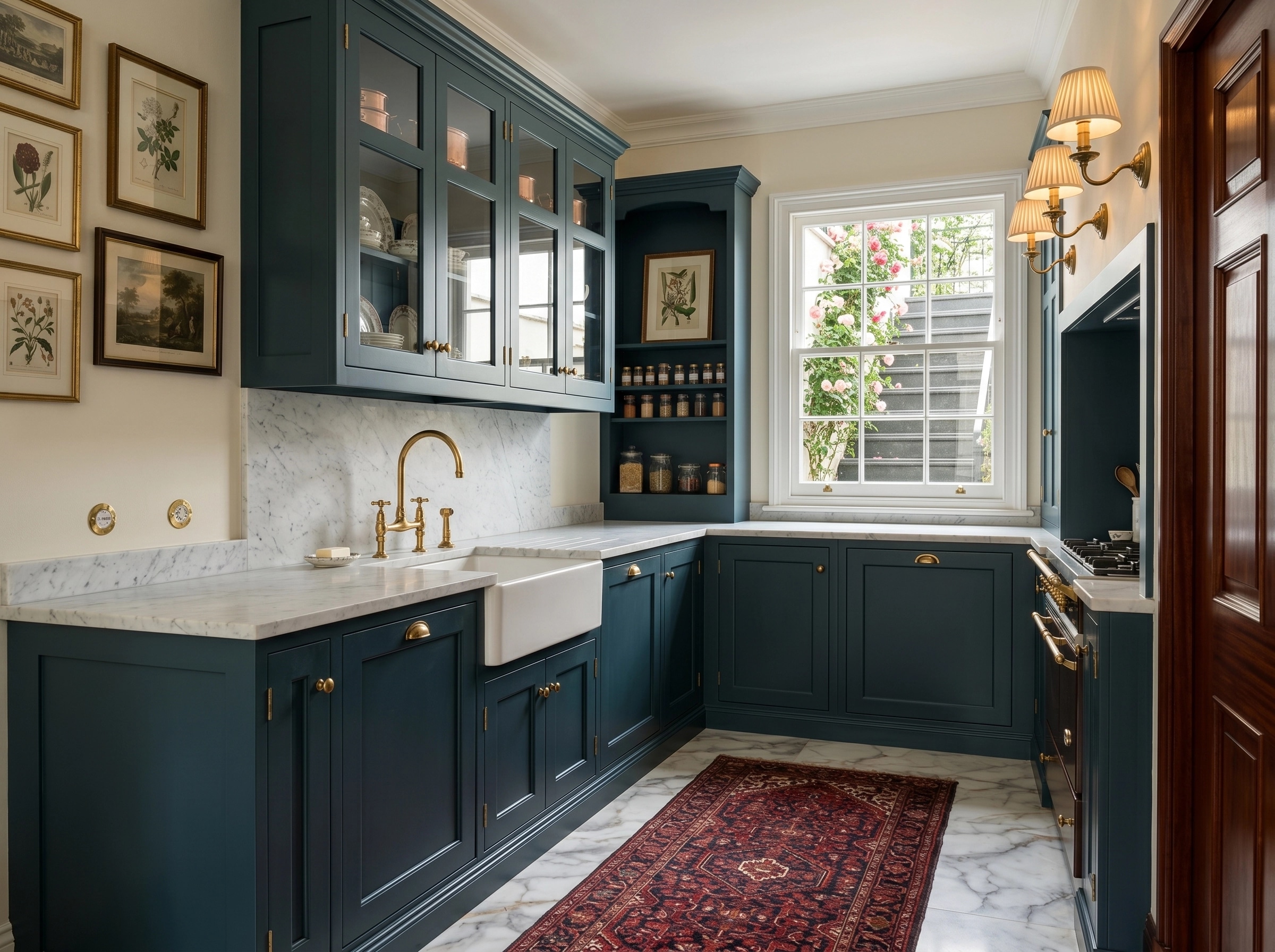 Kitchen interior in British style — photo by GenRoom AI