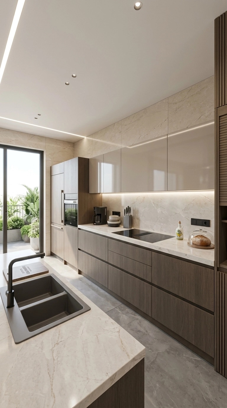 Kitchen interior in Contemporary style — photo by GenRoom AI