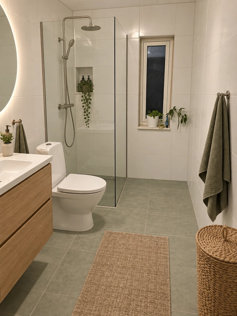 Interior design in Scandinavian style — Bathroom by GenRoom AI
