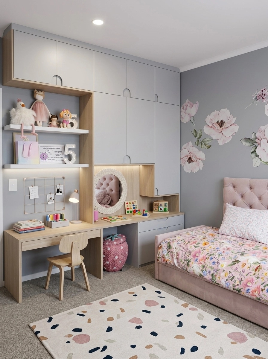 Contemporary Kids Room design — interior photo by GenRoom AI