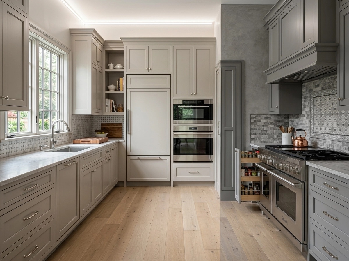 Transitional Kitchen design — interior photo by GenRoom AI