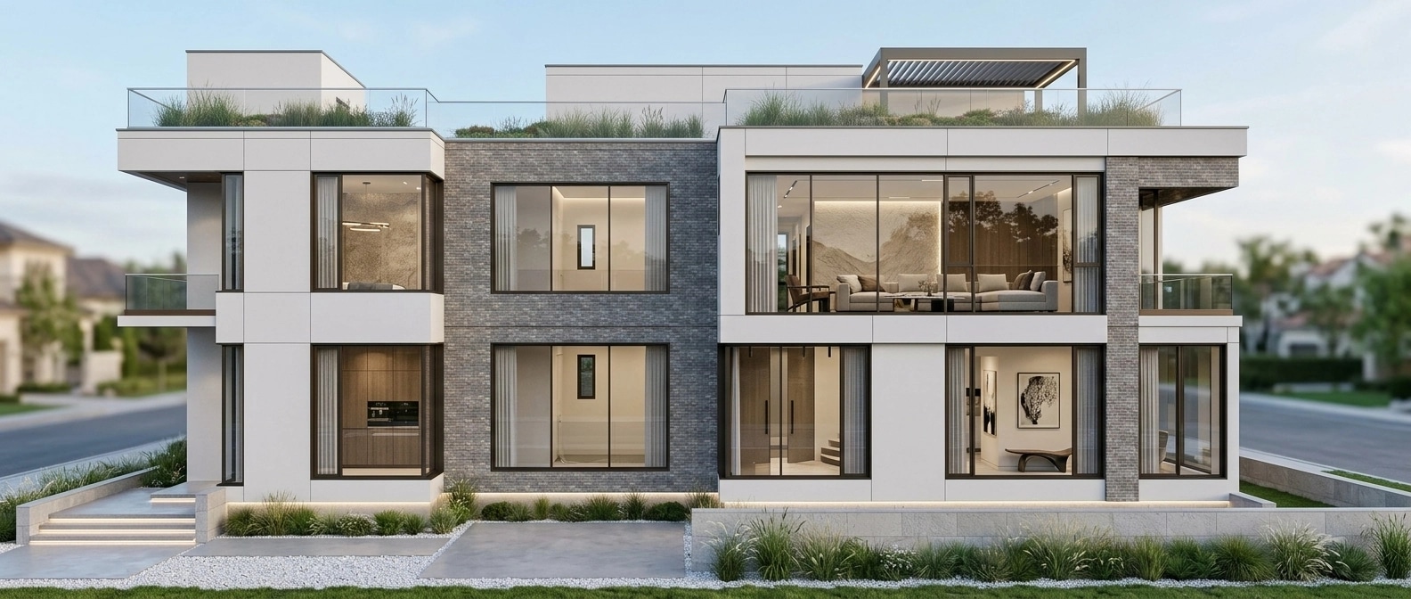 Contemporary Facade Facade design — facade photo by GenRoom AI