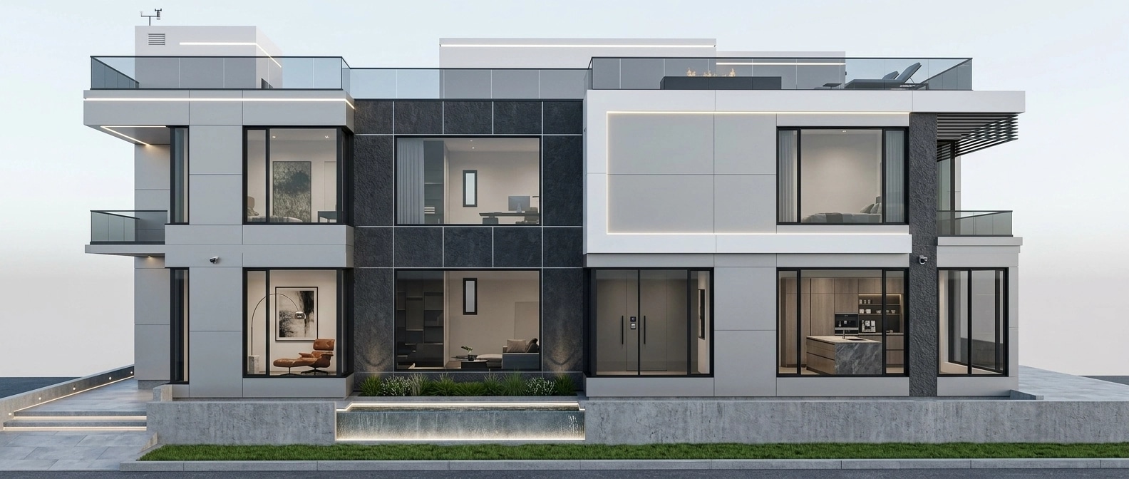 Hi-Tech Facade Façade design — facade photo by GenRoom AI