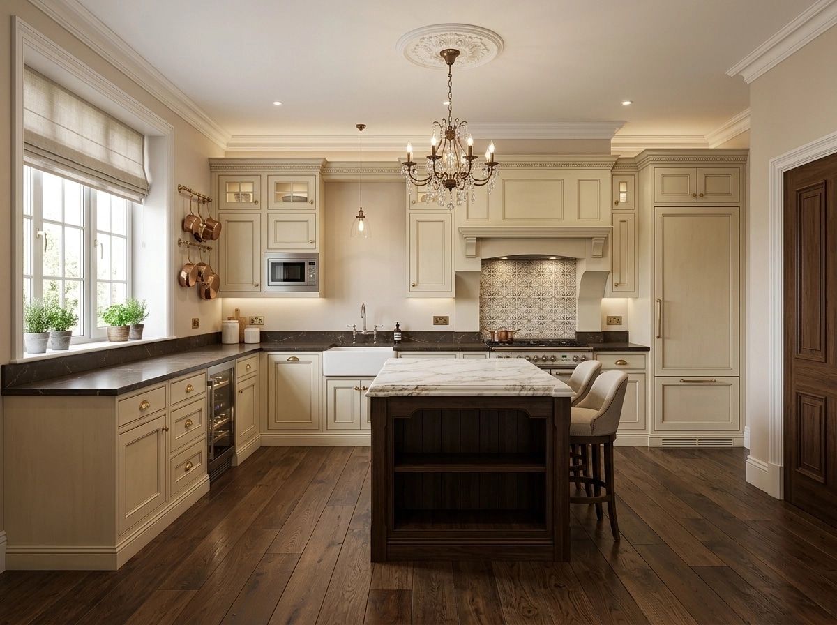 Kitchen interior in Classic style — photo by GenRoom AI