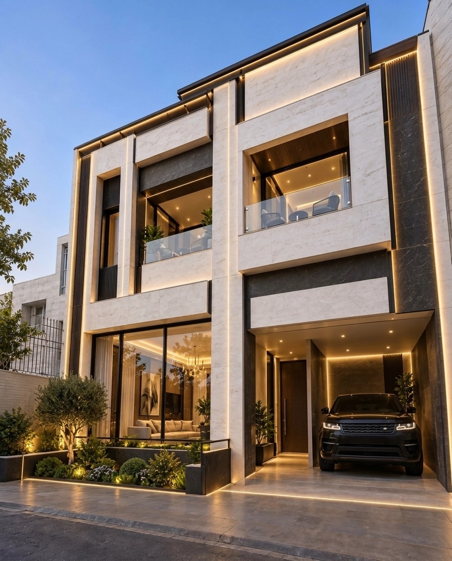 Facade design in Contemporary Facade style — Facade by GenRoom AI