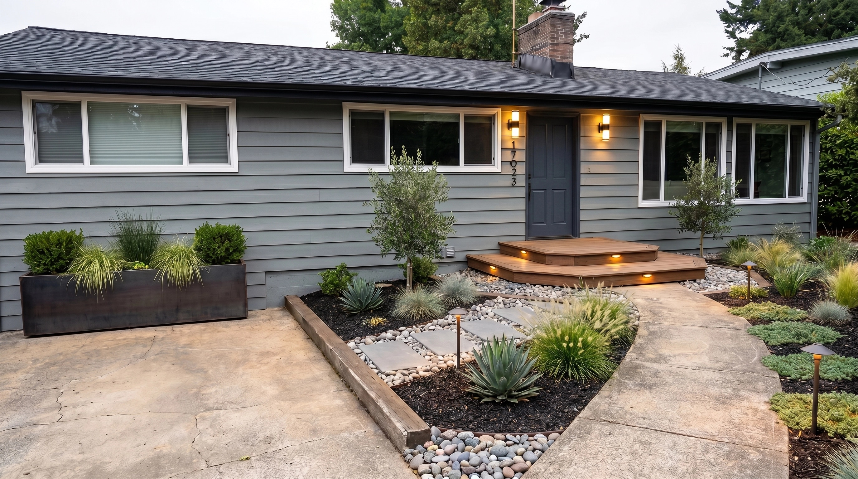 Landscape design in Contemporary Yard style — Yard by GenRoom AI