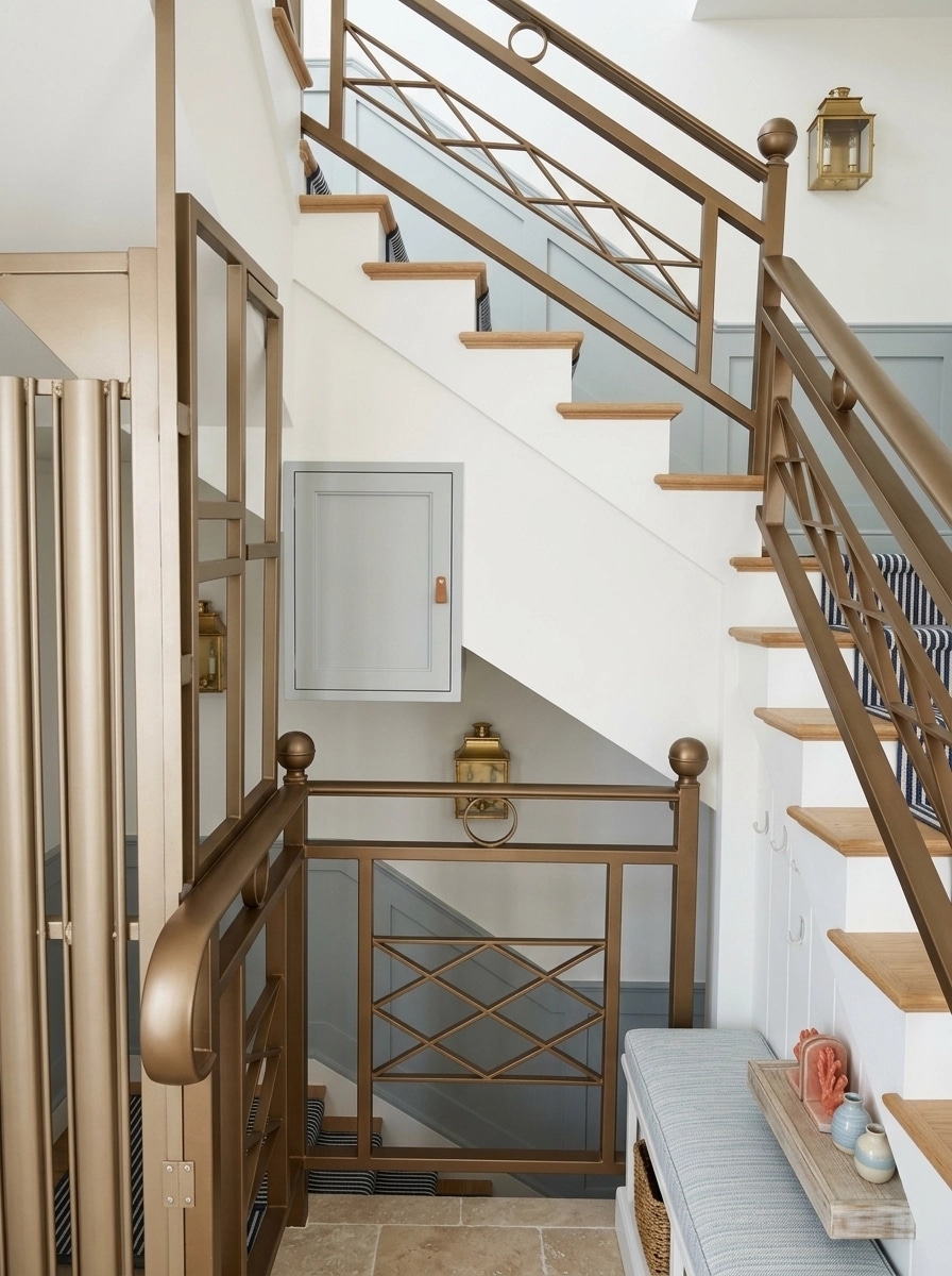 Hallway interior in Coastal / Hamptons style — photo by GenRoom AI