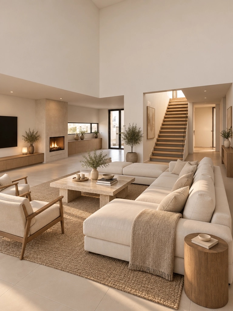 Interior design in Minimalism style — Living Room by GenRoom AI